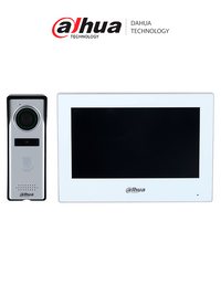 Kit de Videoportero Híbrido Dahua 7" Wi-Fi con Apertura Remota desde Celular (DHI-KTH01)