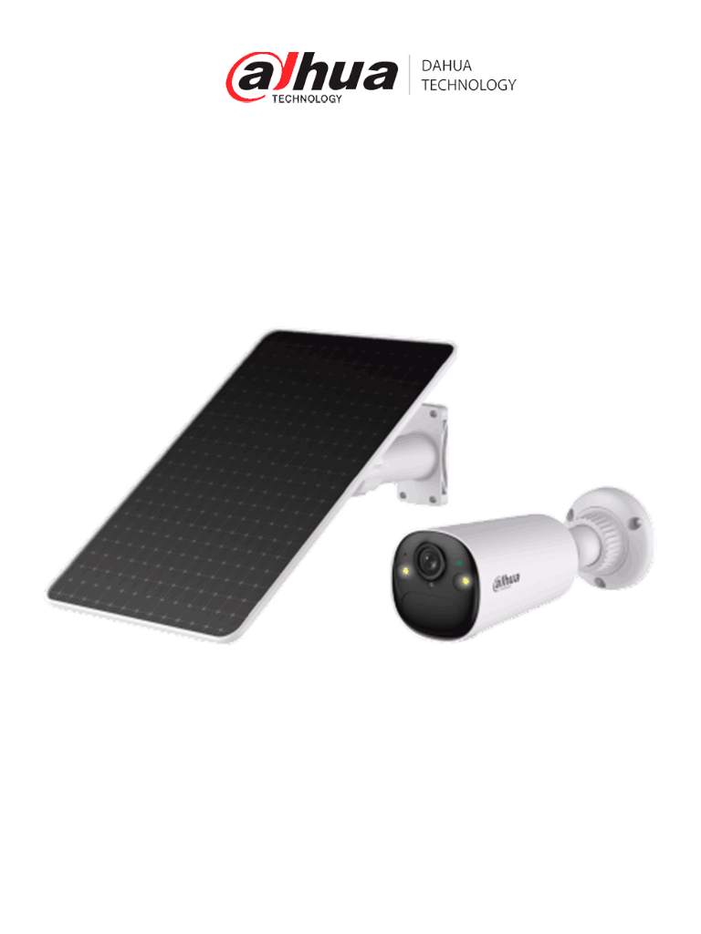 Kit Cámara Bullet Solar 4G Dahua 4MP con Batería y Panel de 8W (DH-KIT/BF4CP-4G-XL/M0508)