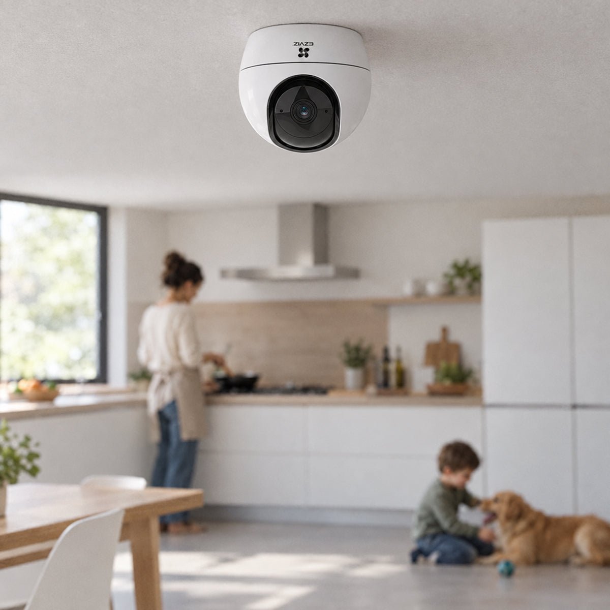 Cámara Wi-Fi EZVIZ H6 3K 360° IA Para el Hogar - Fentec - Ezviz - 3