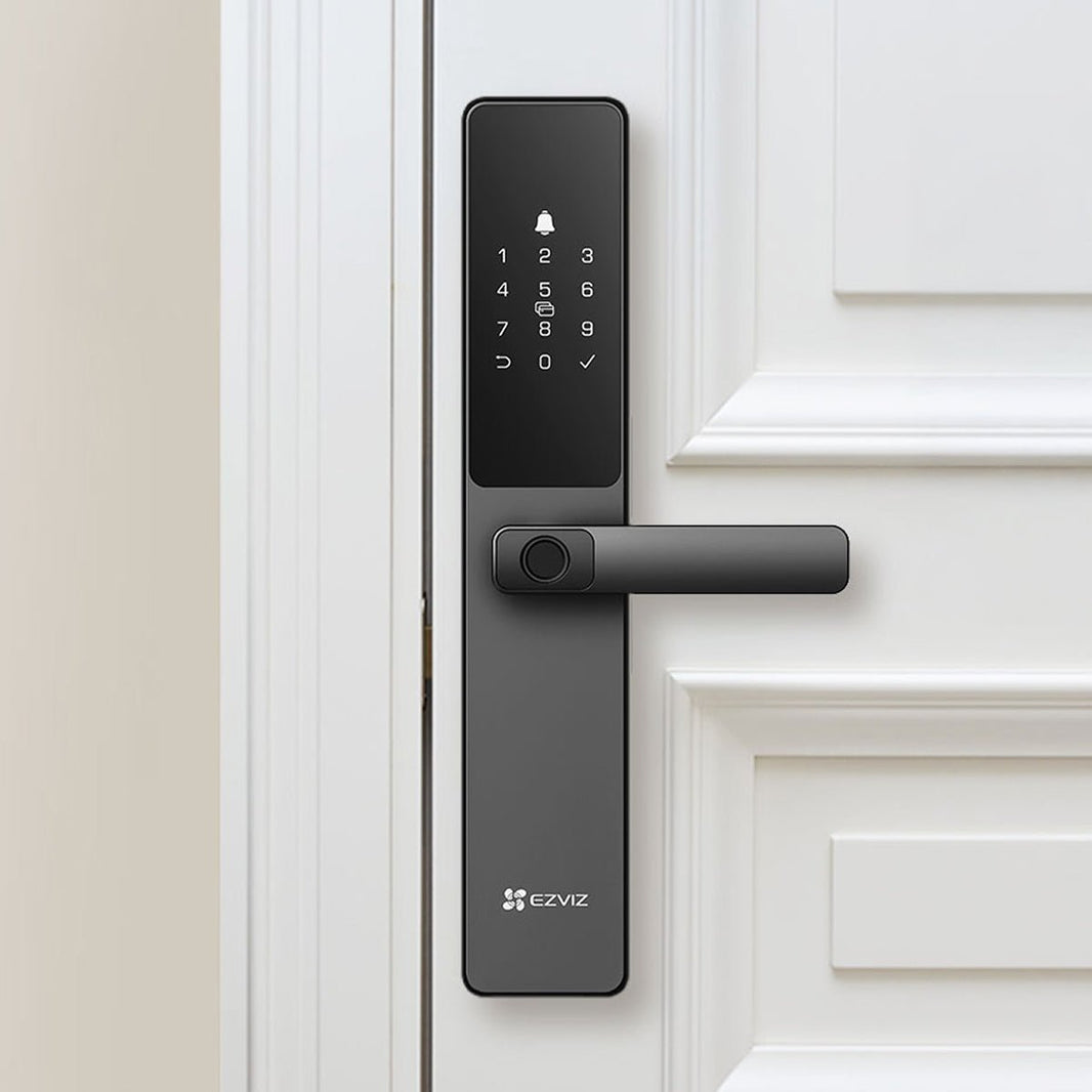 Cerradura Inteligente EZVIZ DL05 Wi-Fi Huella Digital Códigos y App IP65 (DL-05) - Fentec - Ezviz