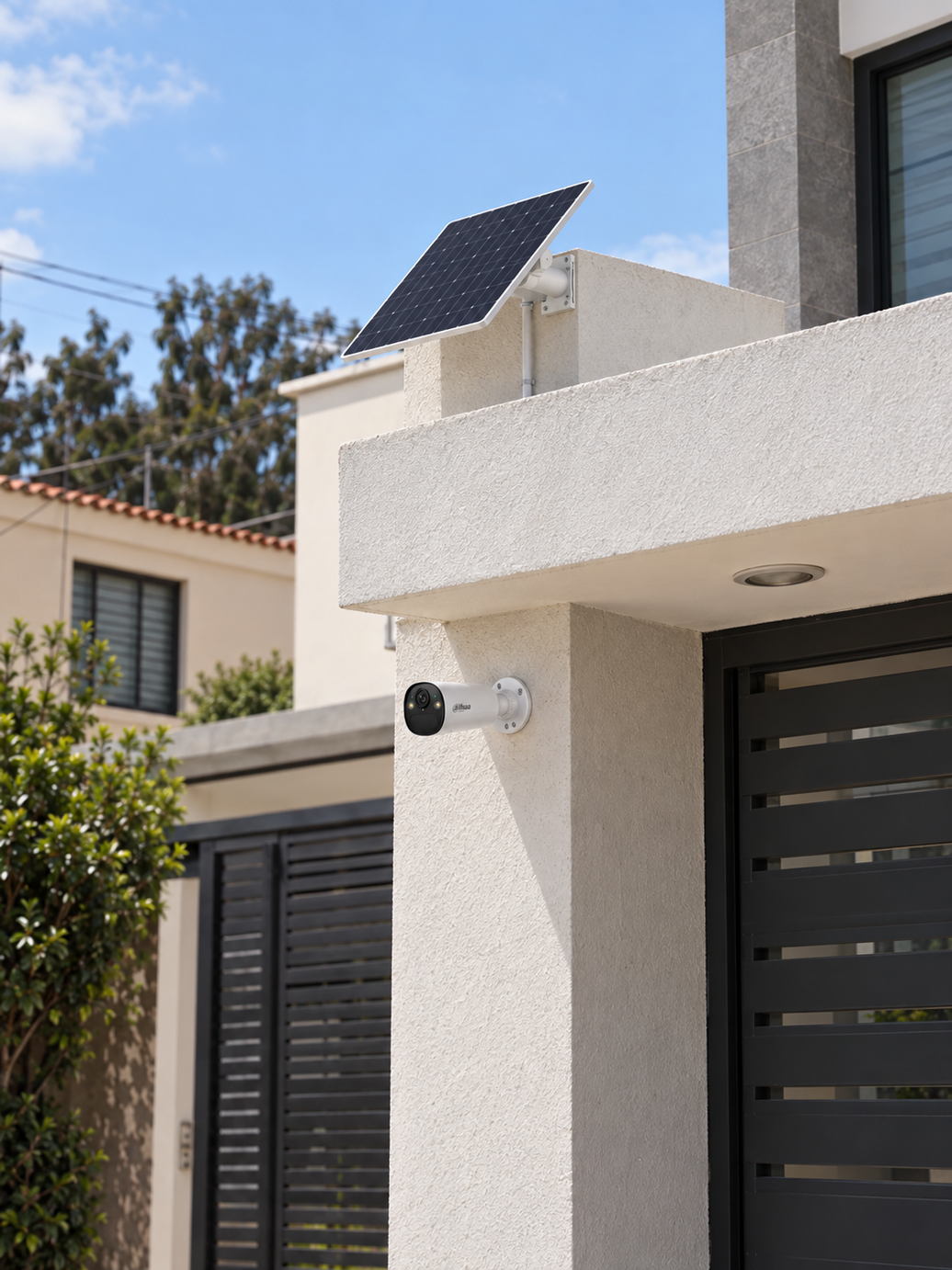 Kit Cámara Bullet Solar 4G Dahua 4MP con Batería y Panel de 8W (DH-KIT/BF4CP-4G-XL/M0508)