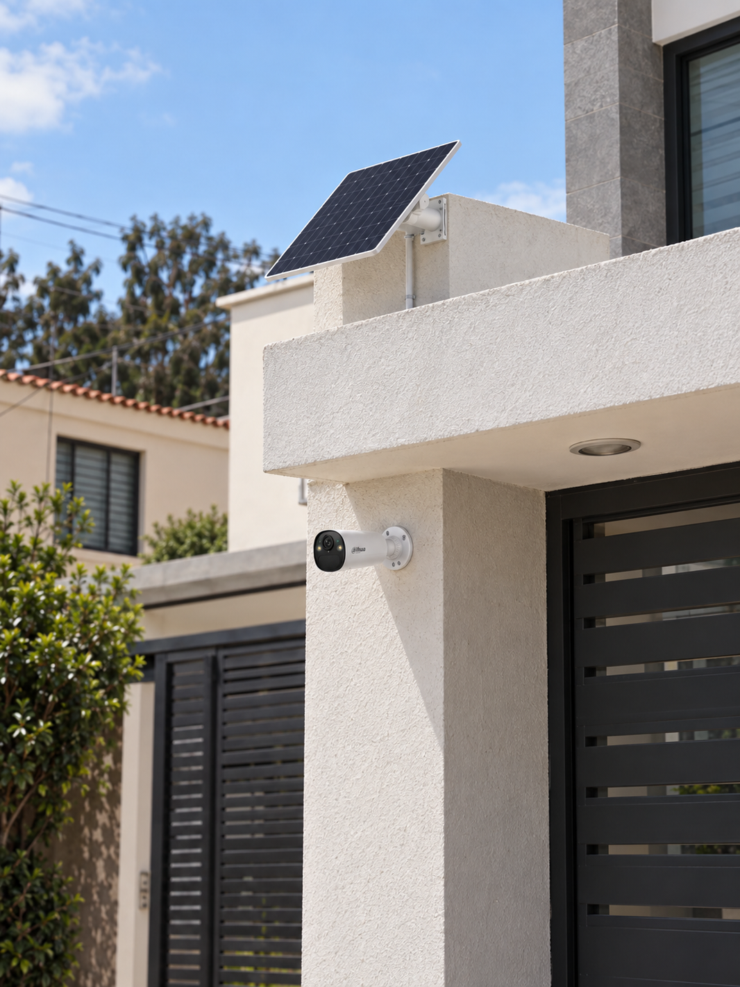 Kit Cámara Bullet Solar 4G Dahua 4MP con Batería y Panel de 8W (DH-KIT/BF4CP-4G-XL/M0508)