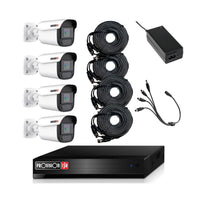 Kit Videovigilancia Provision ISR 4 Cámaras 2MP DVR Cables (PAK4LIGHTCC2MP-28) - Fentec - Provision - 1