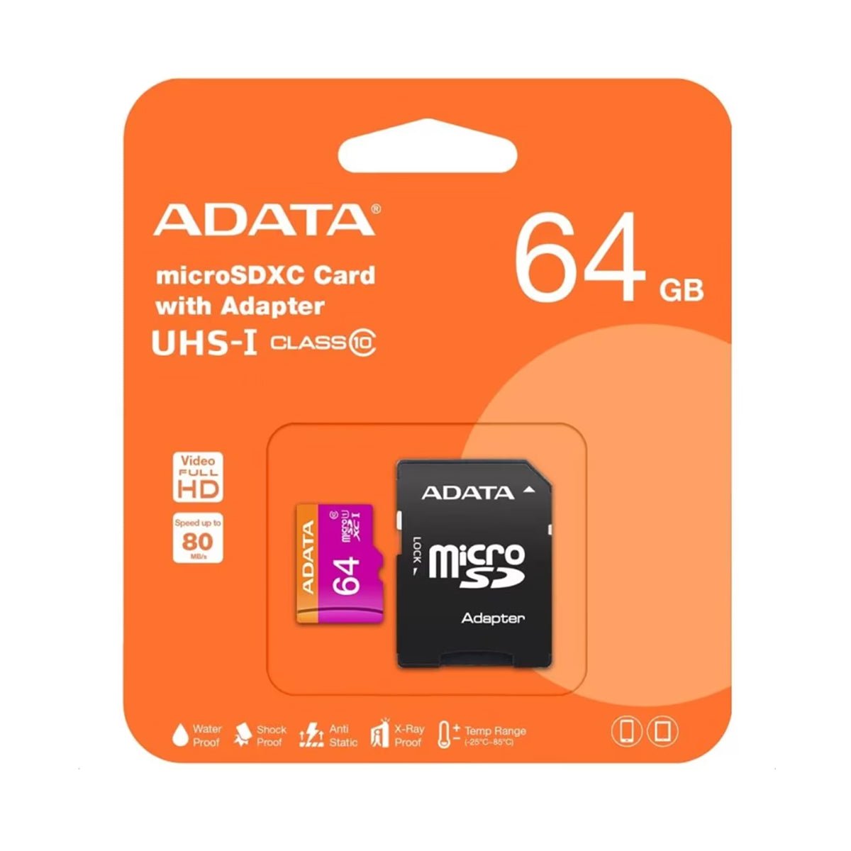Tarjeta de Memoria Micro SDHC ADATA Premier 64GB Class 10 UHS-I U1 (Adata 64GB) - Fentec - ADATA